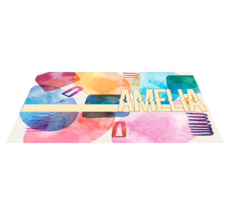 Customized Name custom floor mat - TenStickers