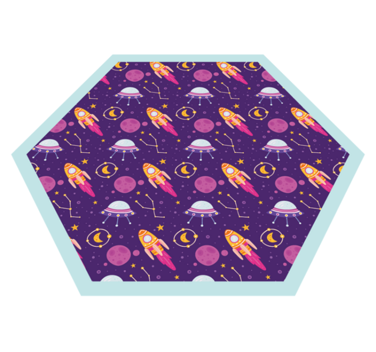 Space-Themed Playground kids carpet - TenStickers
