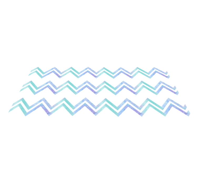 Zigzag Patterned Harmony geometric rug - TenStickers