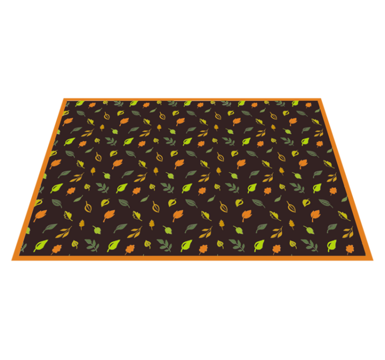 Autumnal Leaves Pattern floral rug - TenStickers