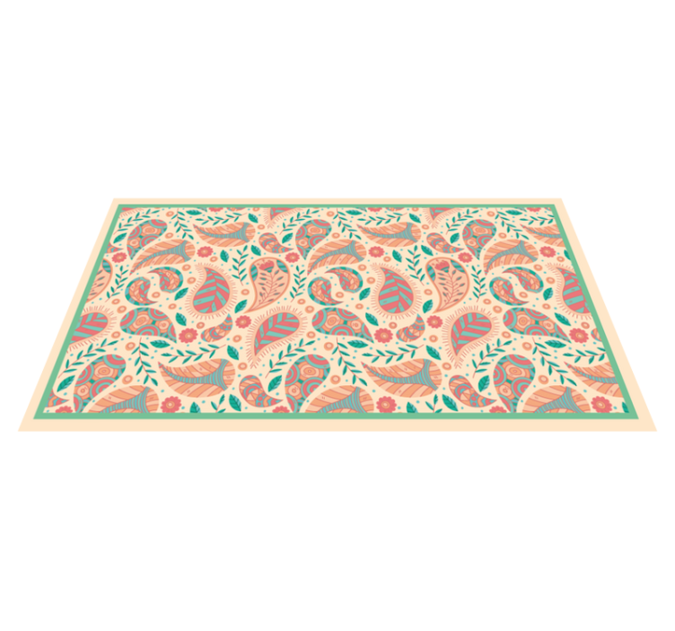 Paisley Pattern Fusion mandala rug - TenStickers