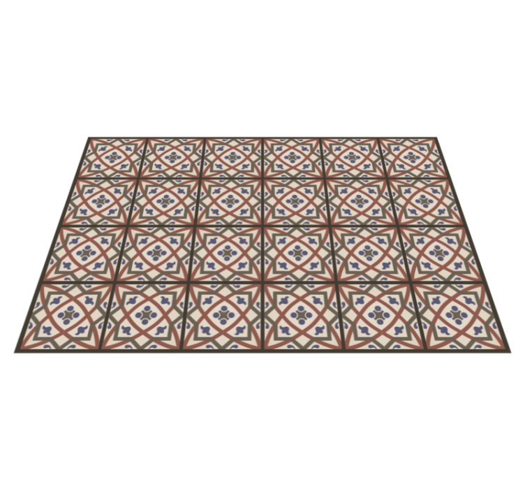Mediterranean Pattern tile carpet - TenStickers
