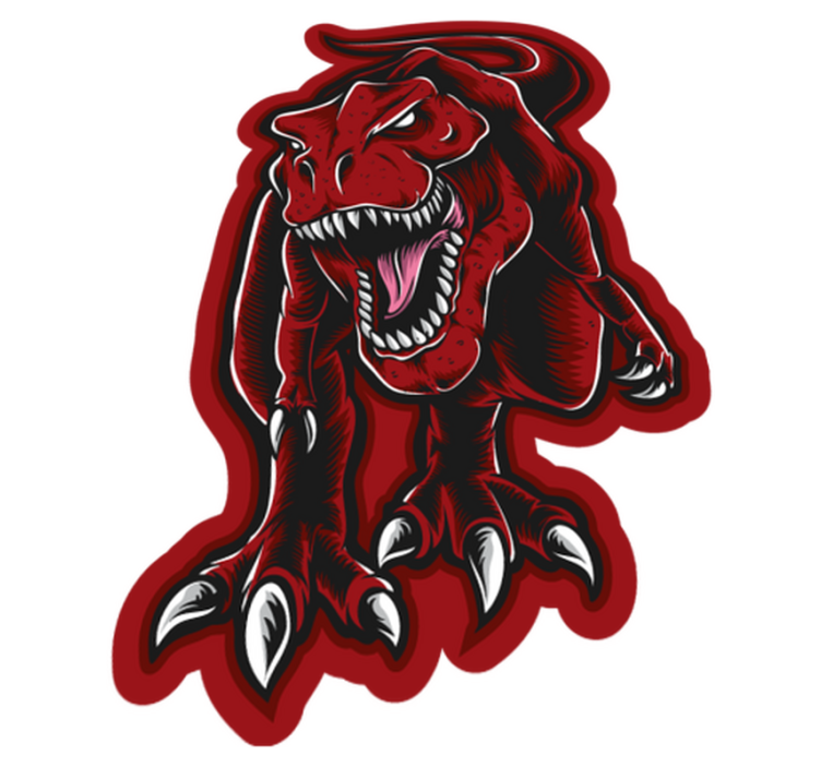 Ferocious Dinosaur animal mat - TenStickers