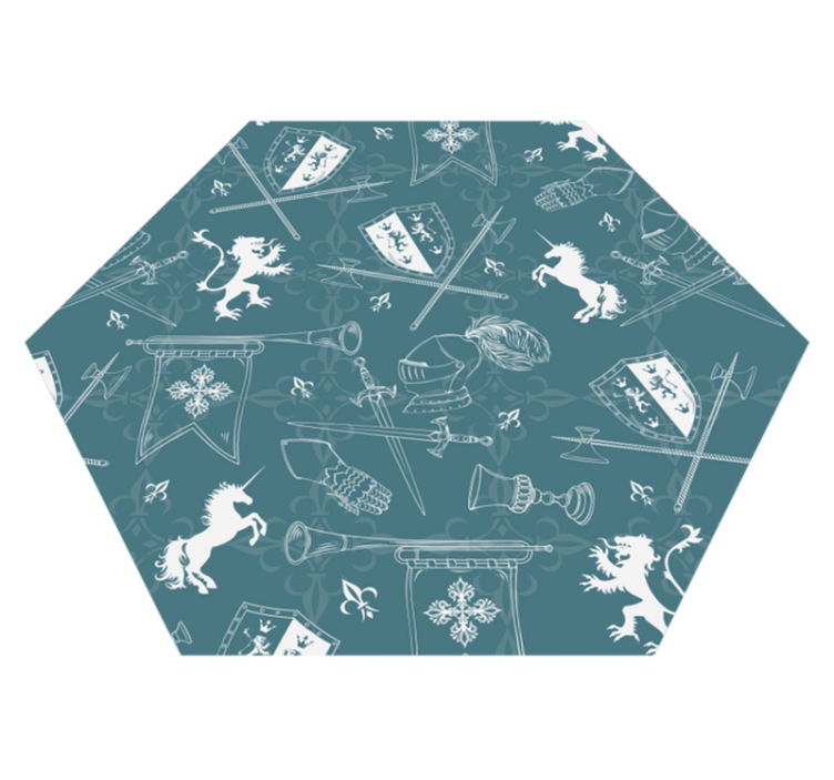 Medieval Chivalry game rug - TenStickers