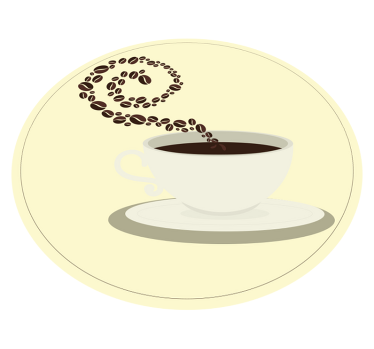 Coffee Aroma Imagery kitchen mat - TenStickers