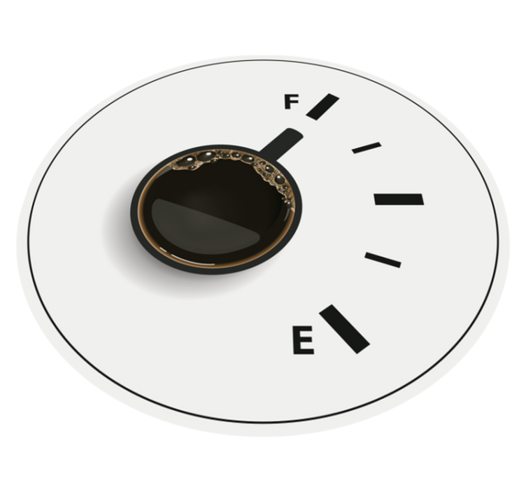Coffee Time Indicator mosaic rug - TenStickers