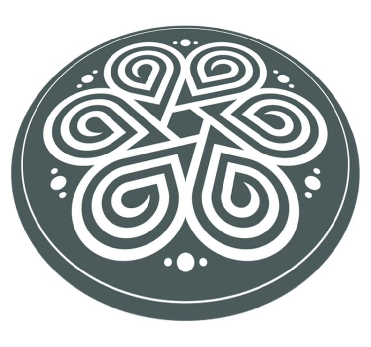 Celtic Circle mandala rug - TenStickers
