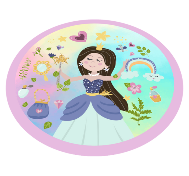 Fairytale Princess kids carpet - TenStickers
