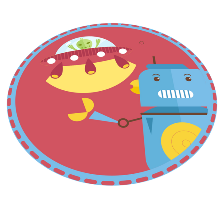 Submarine Robot Play kids carpet - TenStickers