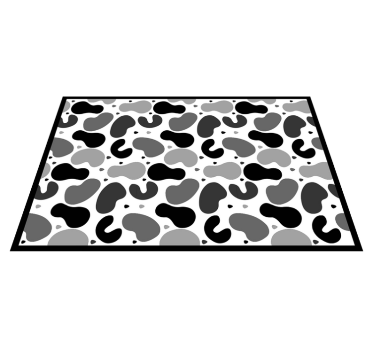 Cowhide Inspired animal print rug - TenStickers