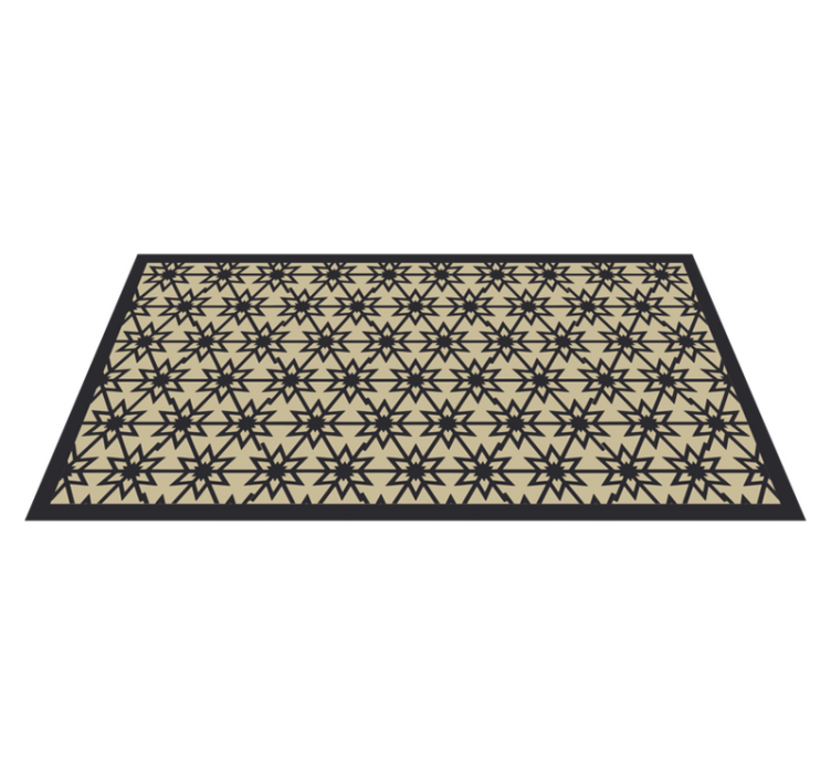Starburst Pattern dining room rug - TenStickers