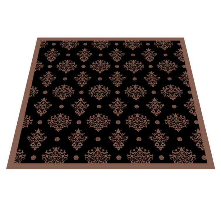 Botanical Decorative floral rug - TenStickers