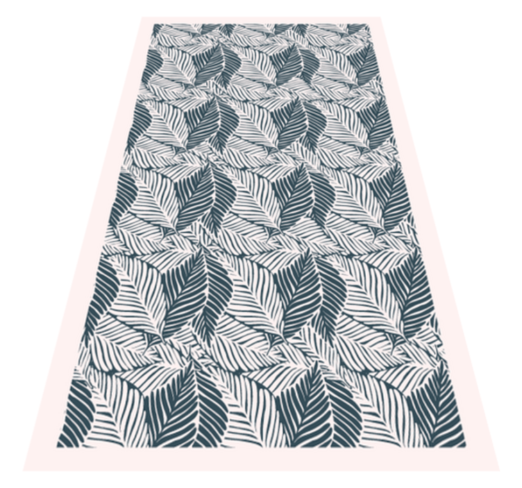 Lush Leaf Patterns nature rug - TenStickers