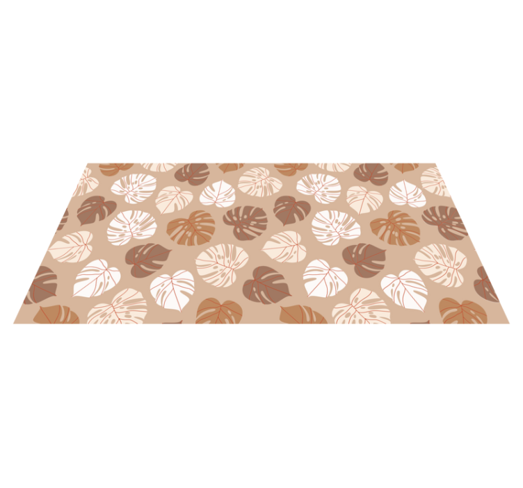 Monstera Delight floral rug - TenStickers