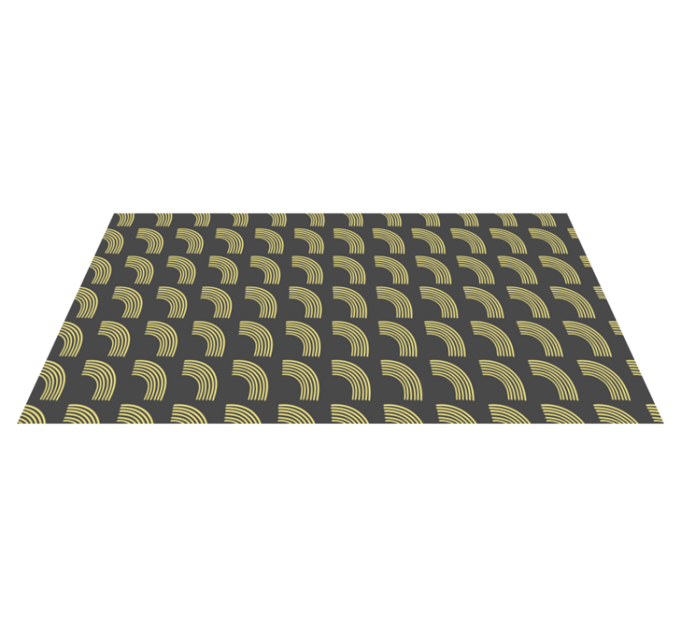 Geometric Arc Patterns stripes rug - TenStickers