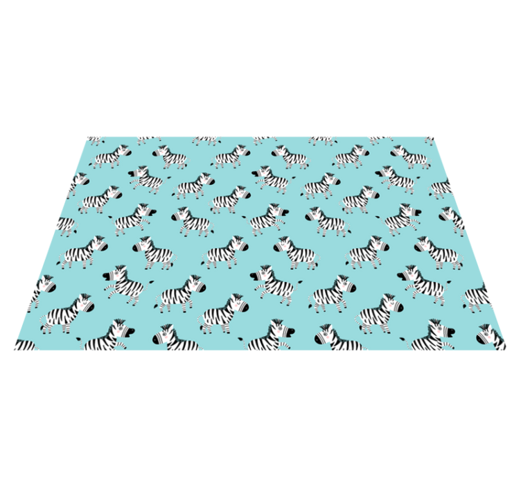 Cartoon Zebras kids carpet - TenStickers