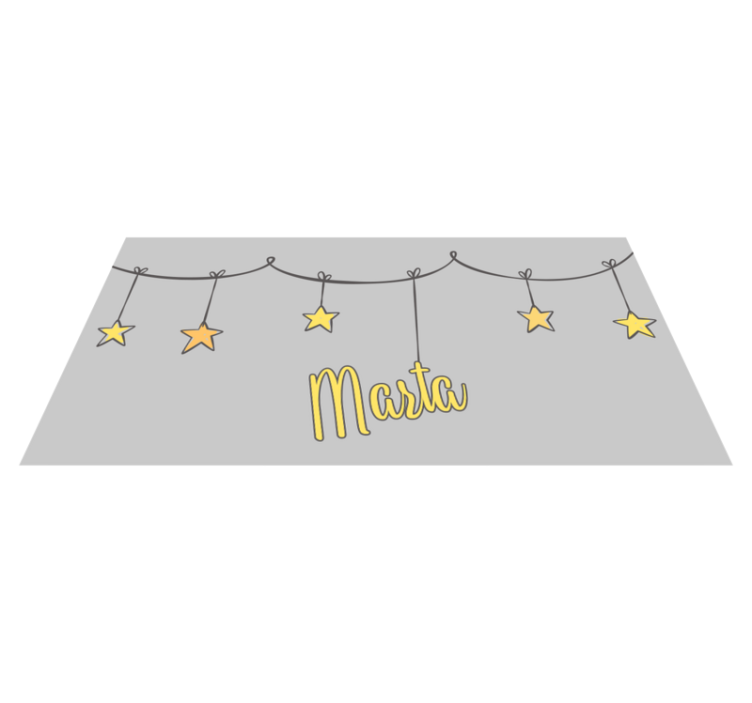 Customized Starry custom floor mat - TenStickers