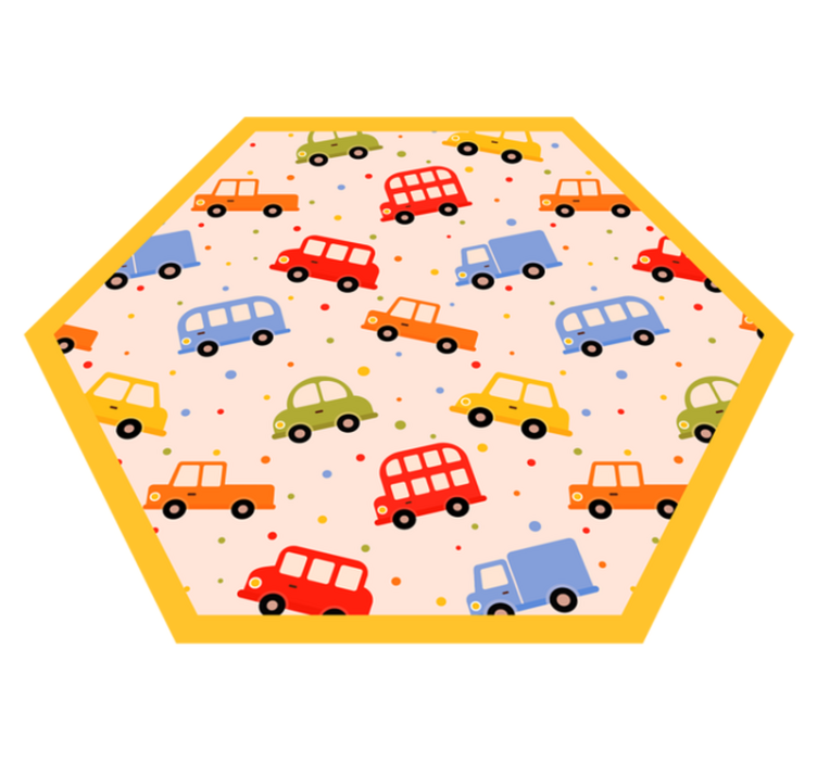 Playful Transportation kids rug - TenStickers