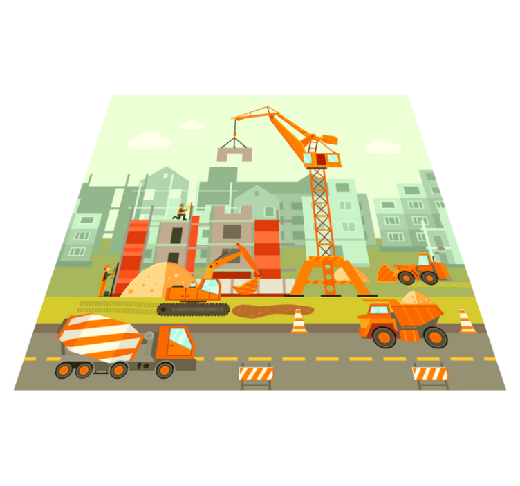 Construction Playground kids carpet - TenStickers