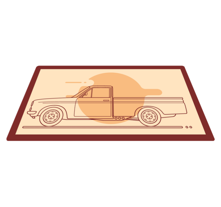 Toy Vehicle Illustration kids carpet - TenStickers