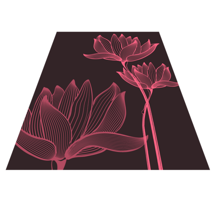 Botanical Divergence floral rug - TenStickers