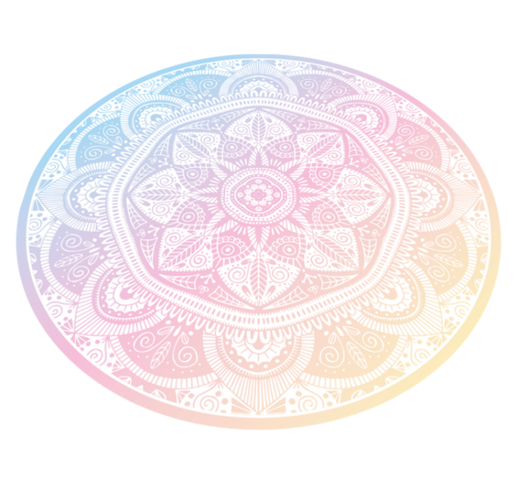 Gradient Ornament mandala rug - TenStickers