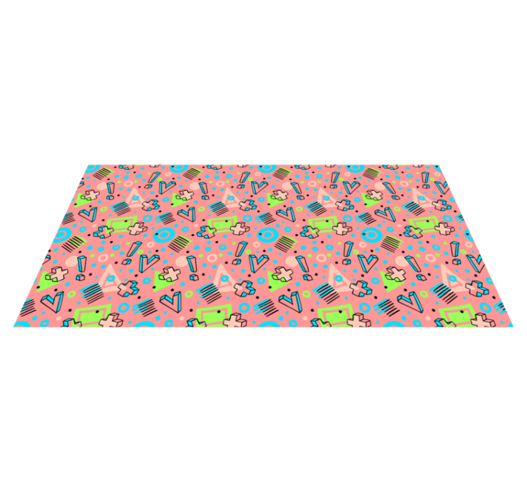 Playful Geometrics kids rug - TenStickers
