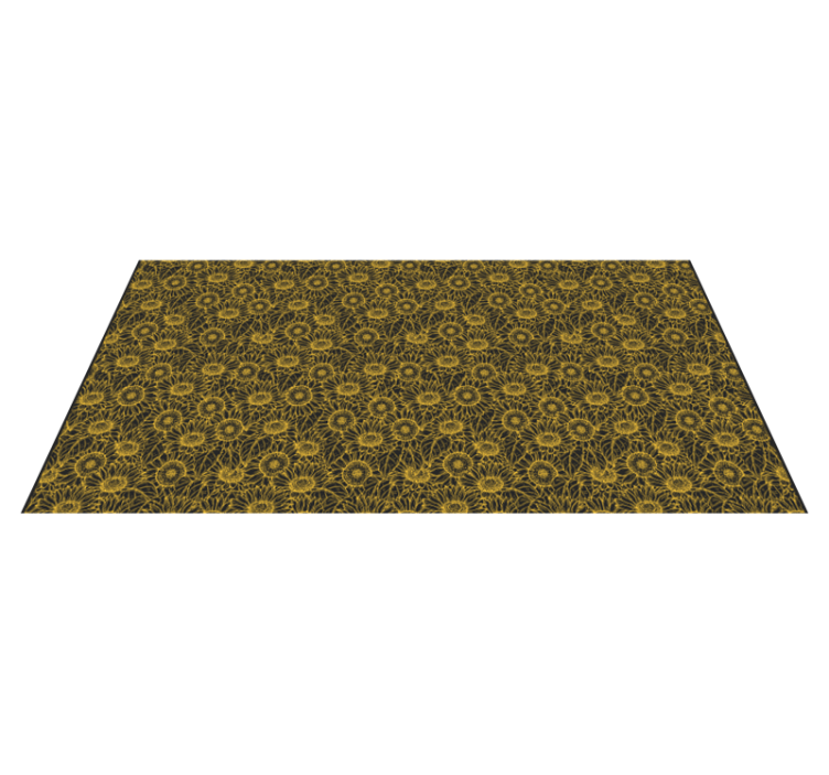 Botanical Complexity floral rug - TenStickers