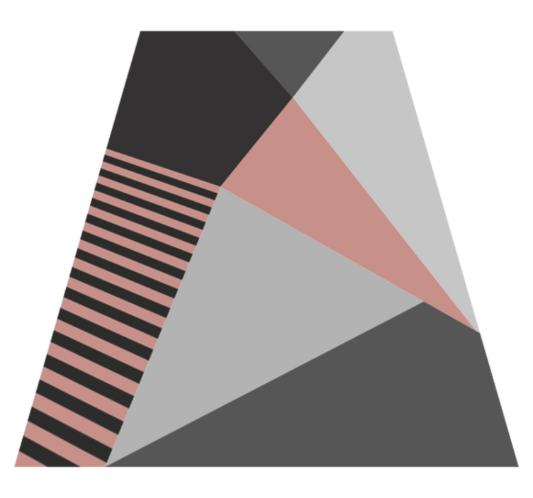 Triangular geometric motif modern rug - TenStickers