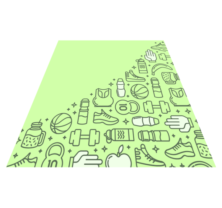 Fitness Paraphernalia kids rug - TenStickers