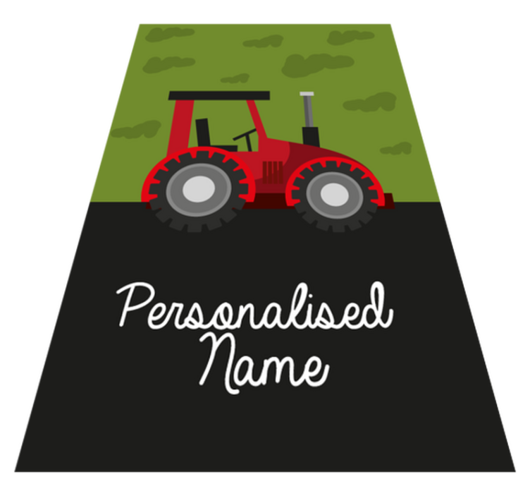 Customized Tractor custom floor mat - TenStickers