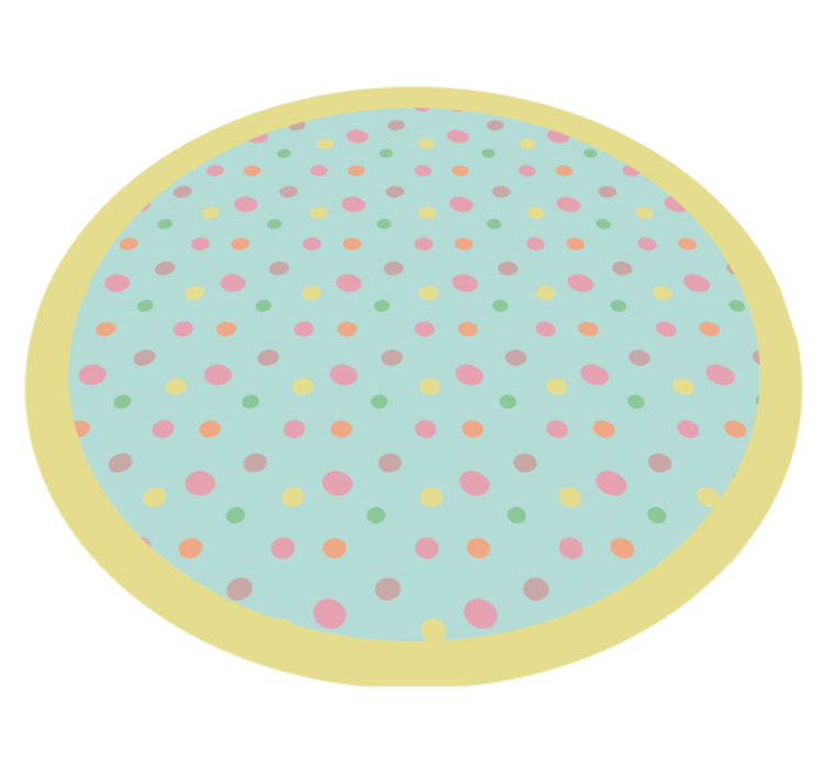 Vibrant Spotty Dots living room rug - TenStickers