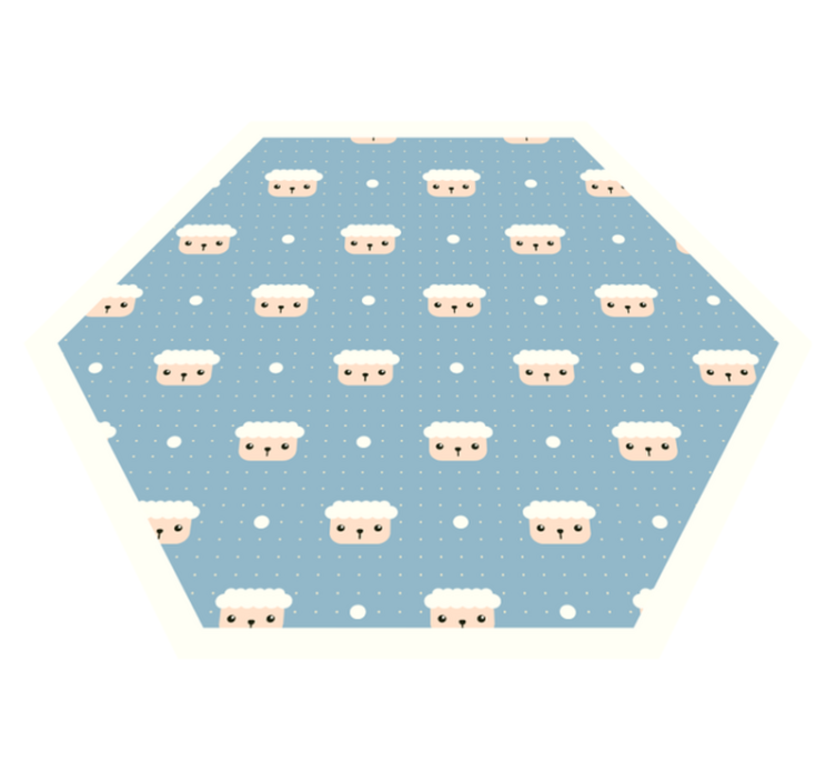 Sheep Pattern nursery rug - TenStickers