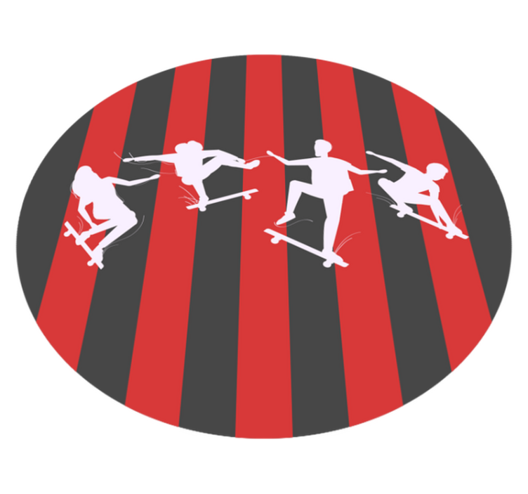 Fencing Silhouettes game rug - TenStickers