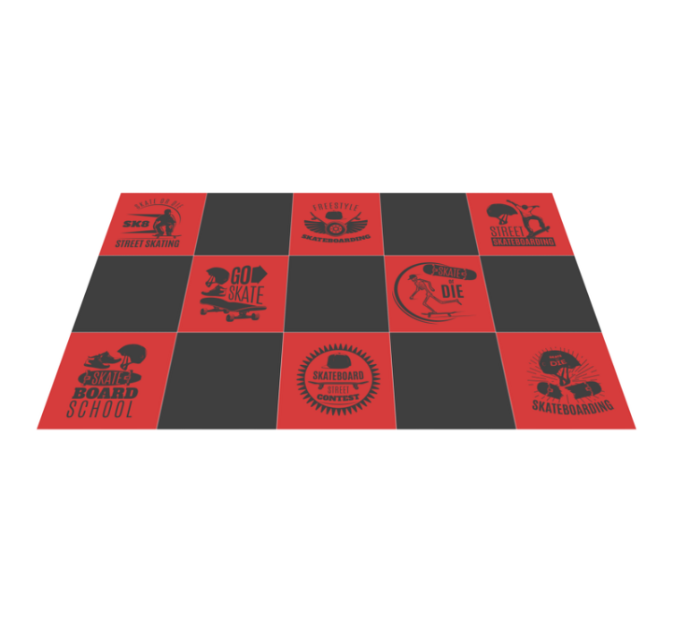 Skateboard Themed game rug - TenStickers