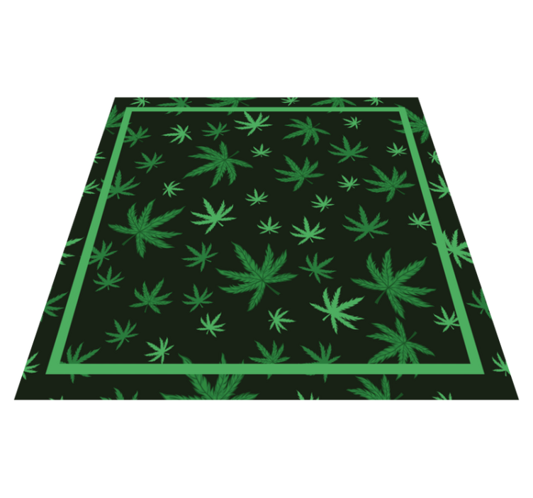 Cannabis Leaf Pattern animal mat - TenStickers