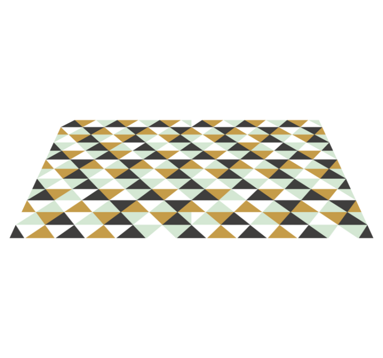Triangular Mosaic Arrangement geometric rug - TenStickers