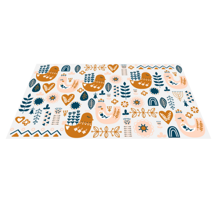 Playful Nursery Patterns kids carpet - TenStickers