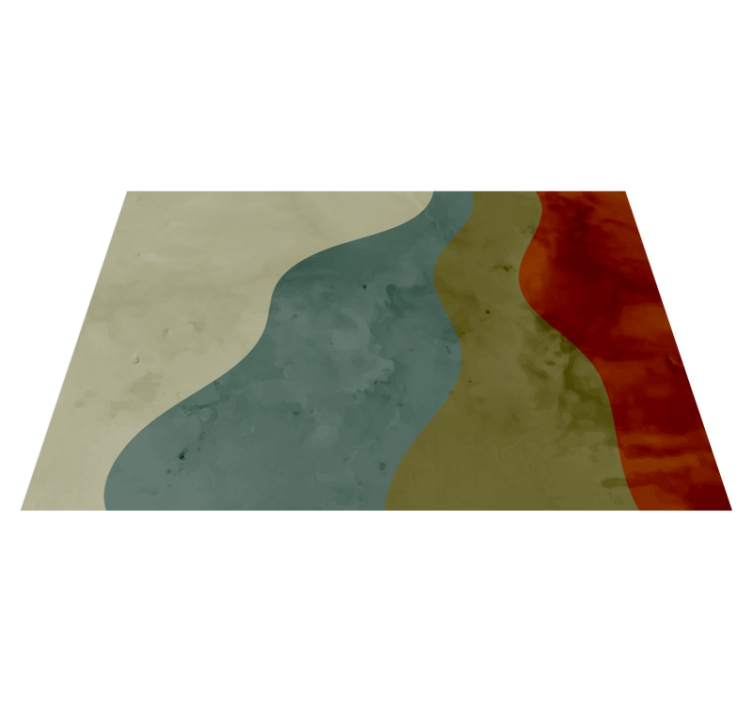 Abstract Wave Patterns living room rug - TenStickers