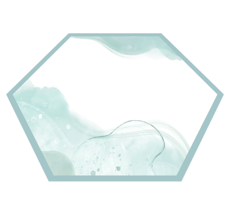 Soft Aqua Swirls minimalistic rug - TenStickers