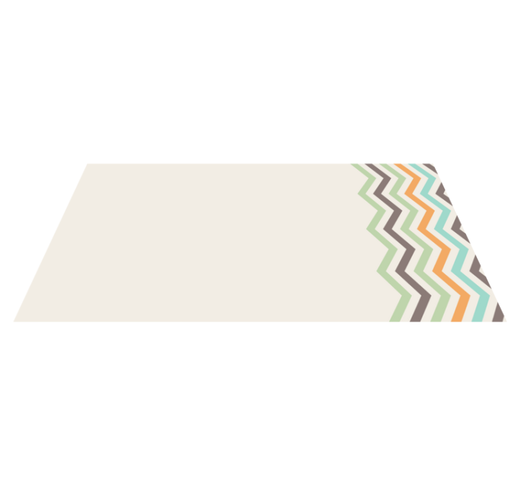 Chevron Pattern Style stripes rug - TenStickers
