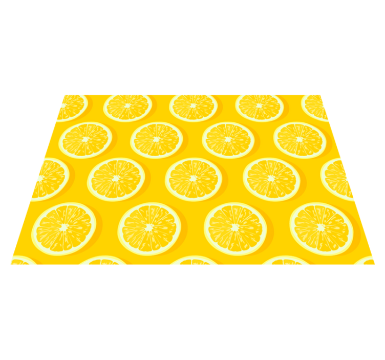 Sliced lemons texture carpet - TenStickers