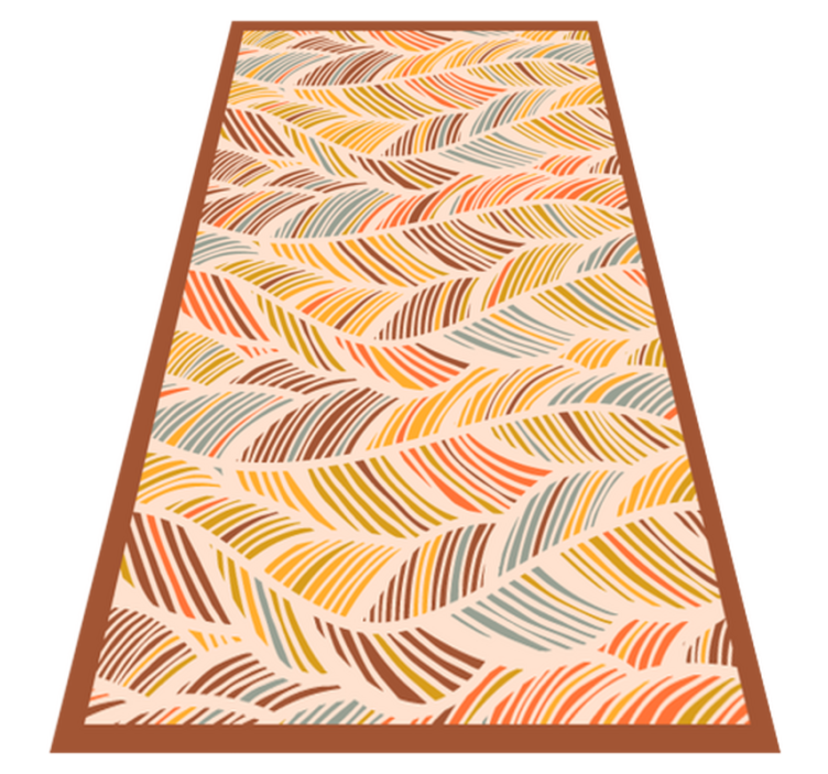 Wavy earth tones nature rug - TenStickers