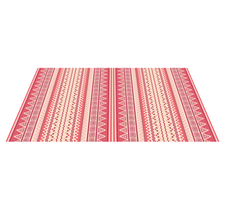 Pink striped Kilim ethnic rug - TenStickers