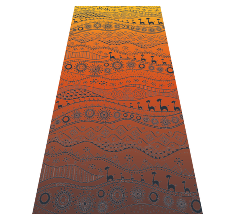 Cultural Abstract Patterns ethnic rug - TenStickers