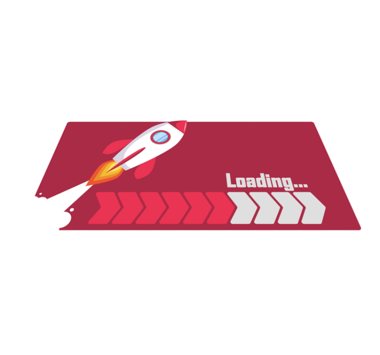 Loading Rocket custom rug - TenStickers