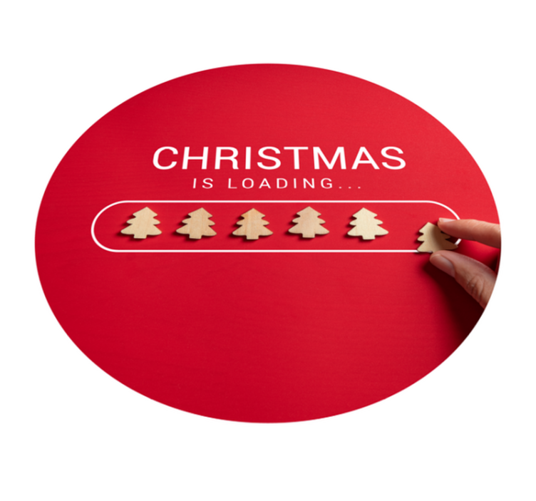 Christmas vinyl rug with a text - TenStickers