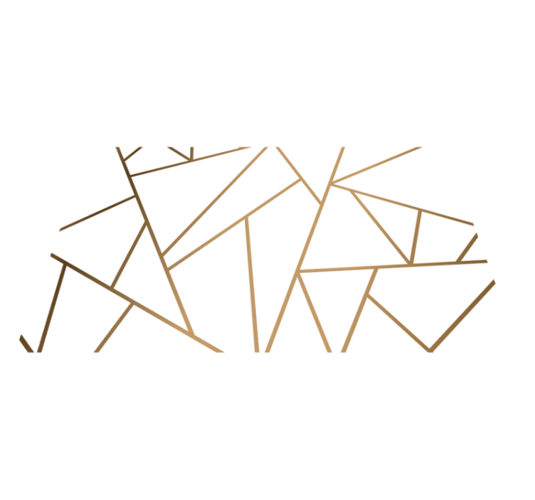 Marble geometric shapes kitchen vinyl rug - TenStickers