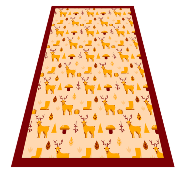 Deer and foliage animal mat - TenStickers