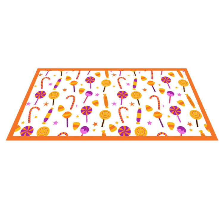 Colorful candy design kitchen mat - TenStickers
